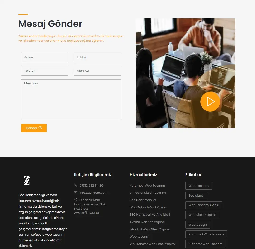 web sitesi iletişim bilgileri nasıl doldurulur